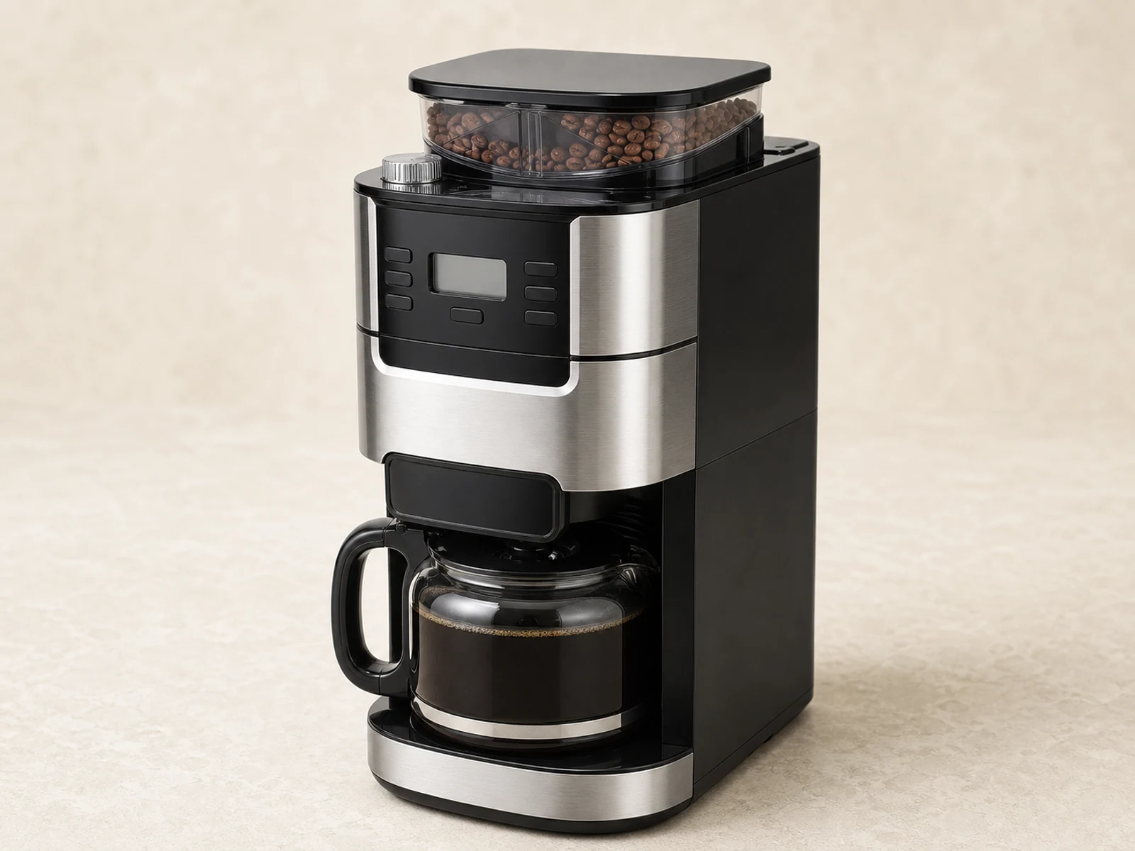 Coffee maker with built-in grinder representative product visual